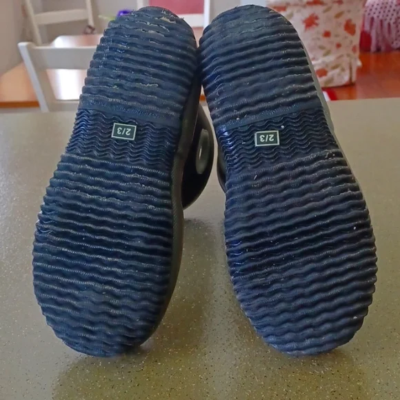 Lily & Dan- Camper Print Thick Rubber Muck/Rain Boots Insulated Youth Size 2/3 - Picture 7 of 10